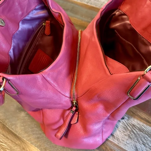 🌺C O A C H shoulder bag Rose Pink leather Great condition !!🌺 - Picture 3 of 16